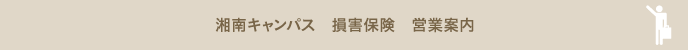 湘南キャンパス 損害保険 営業案内